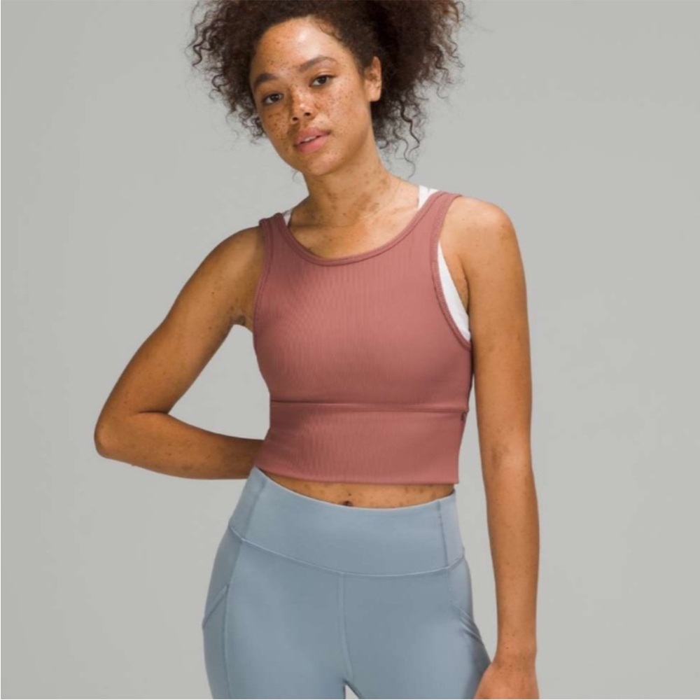 Lululemon Athletica Pink Crop Top